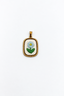 CHARM RICAMO FIORE CELESTE
