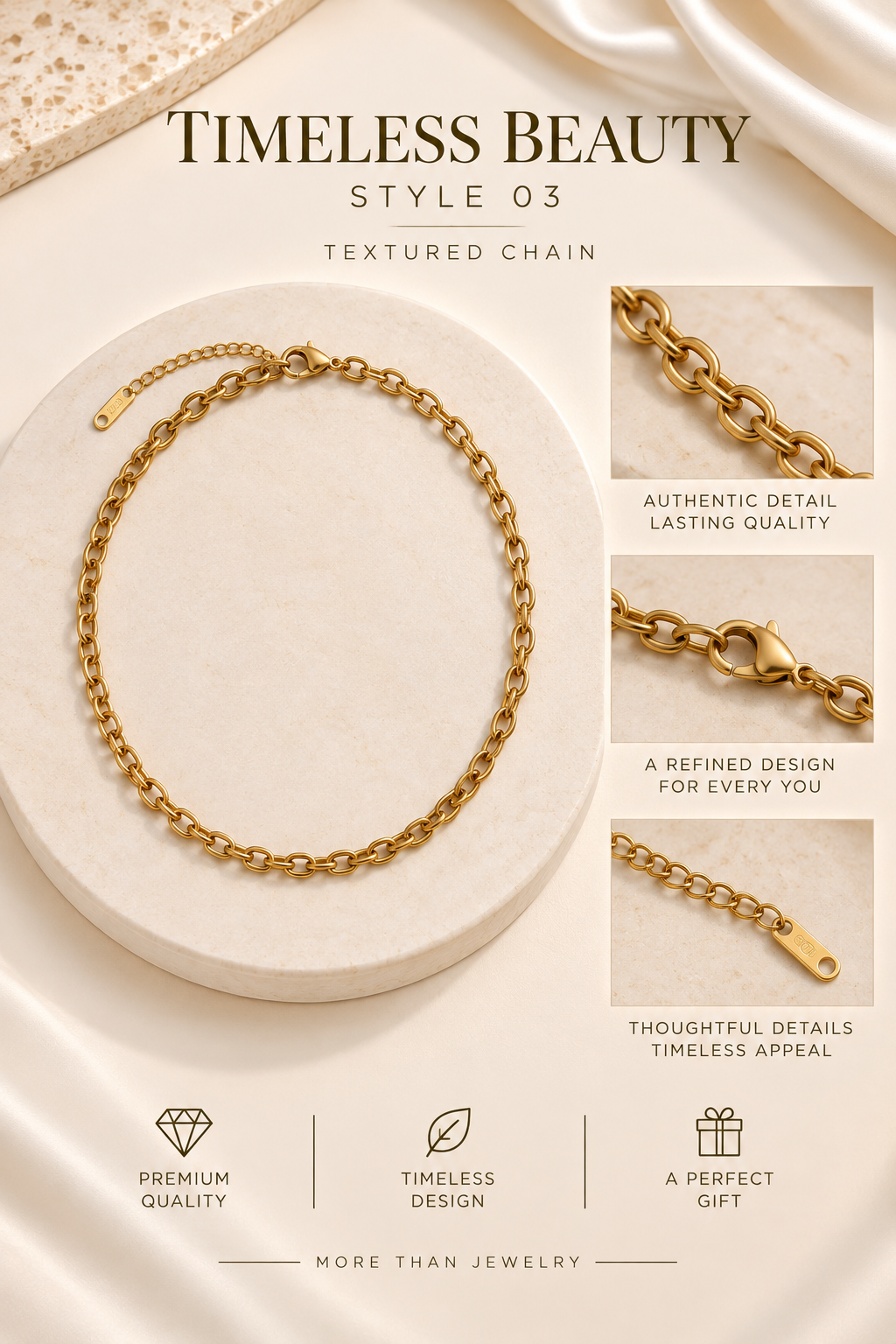 Collana Textured Chain
