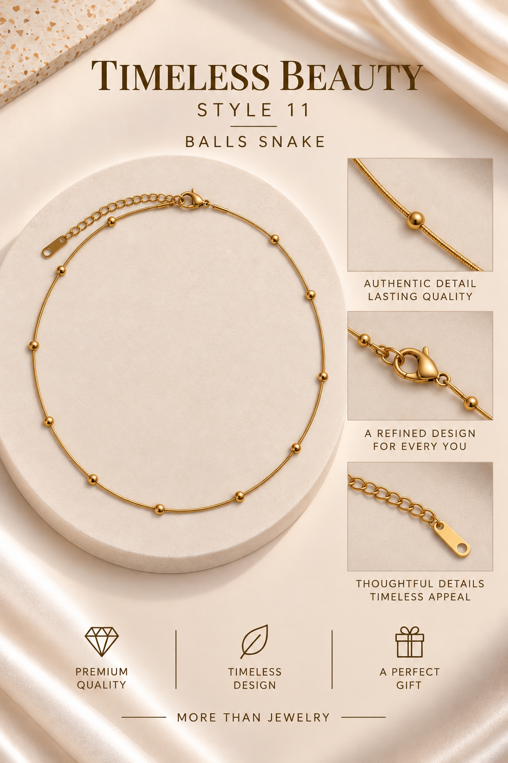 Collana Balls Snake Immagine principale del prodotto