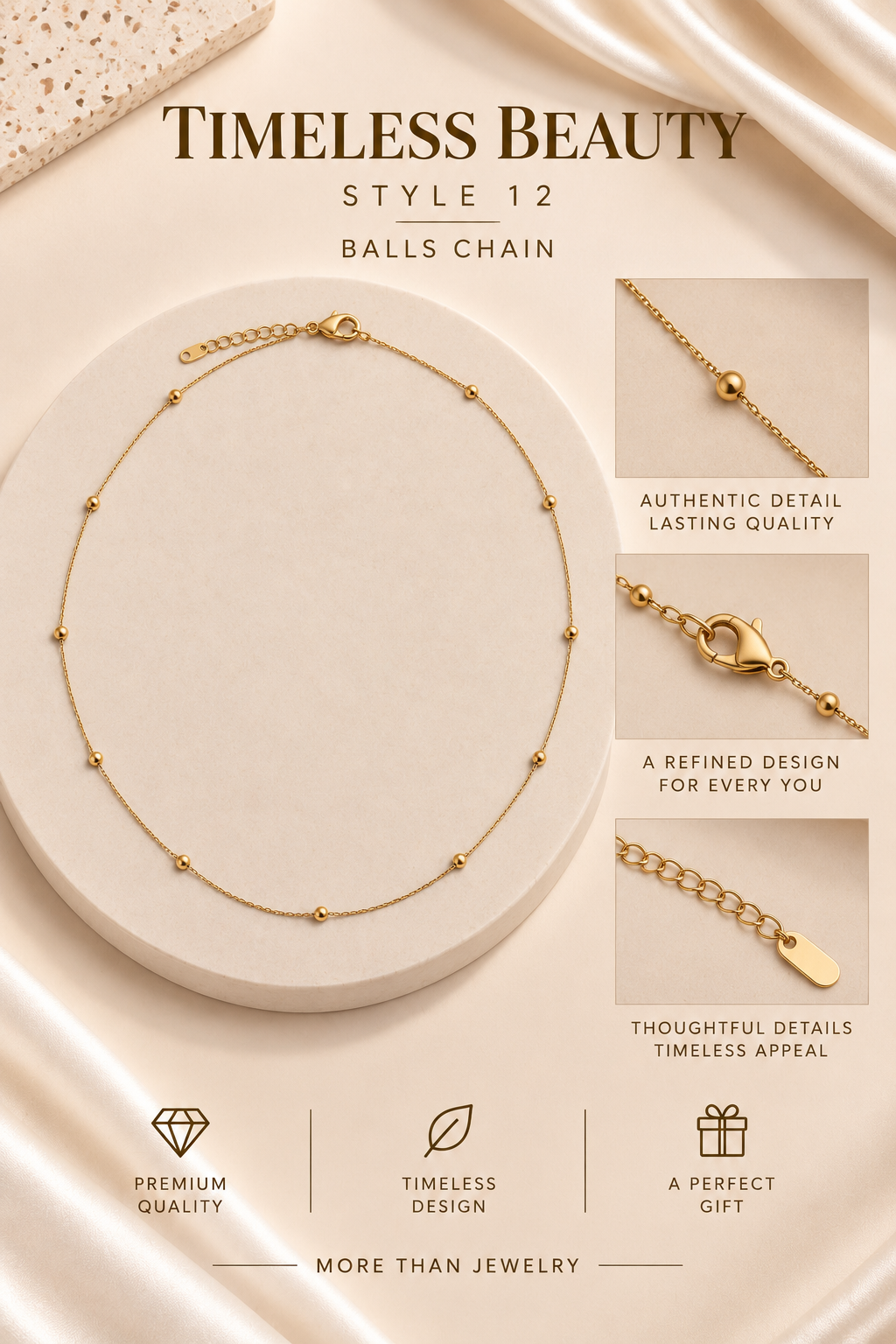 Collane Balls Chain Immagine principale del prodotto