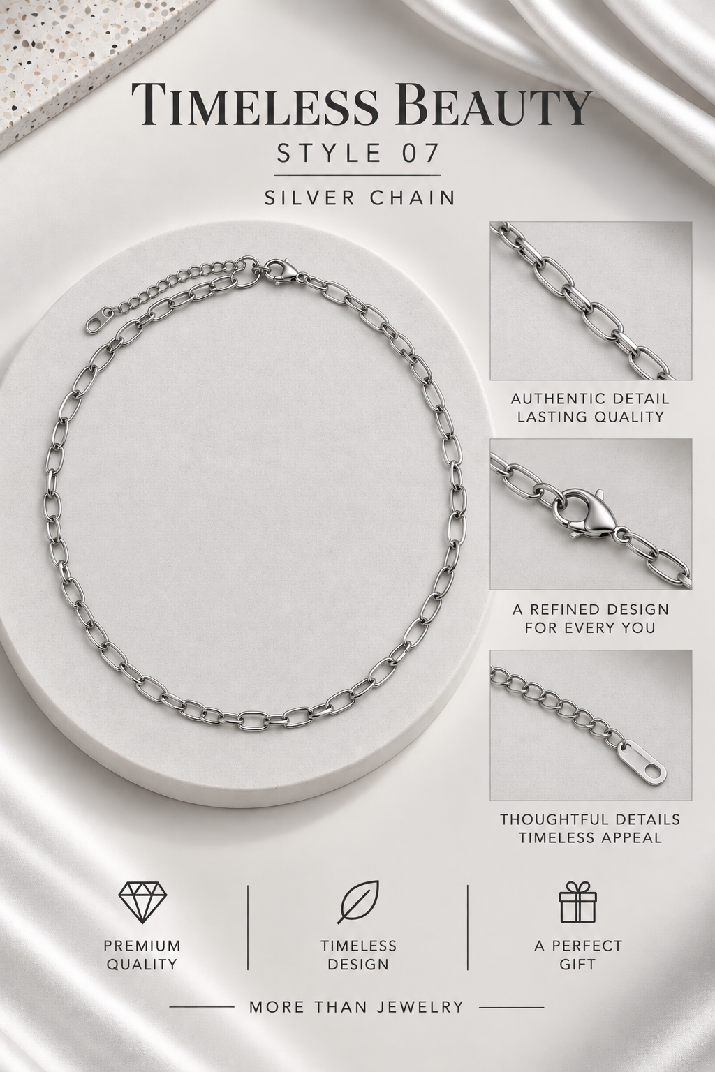 Collana Silver Chain Immagine principale del prodotto