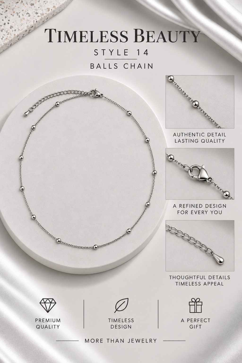 Collana Balls Chain Immagine principale del prodotto
