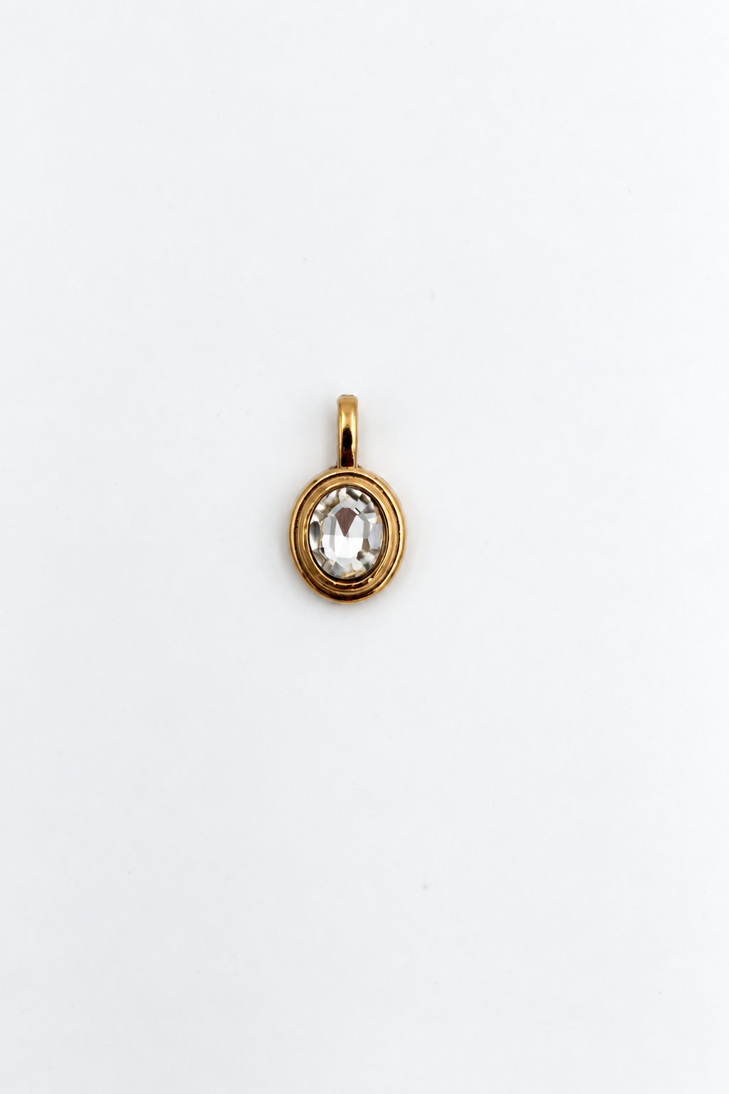CHARM OVALE CON STRASS Immagine principale del prodotto