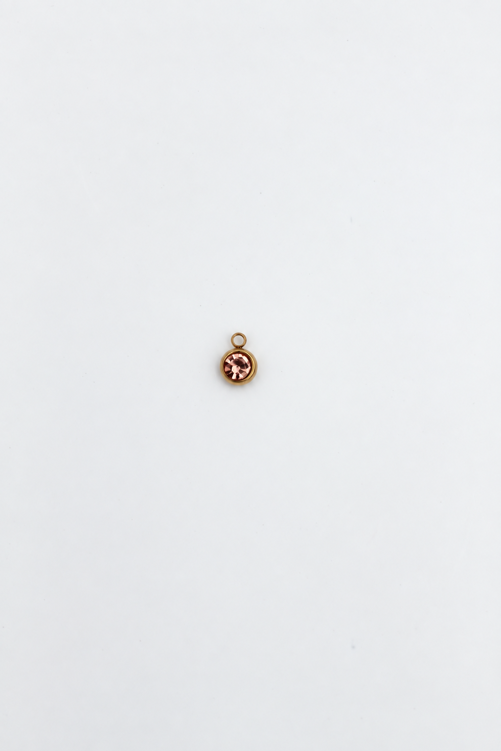 CHARM ROTONDO CON STRASS CHAMPAGNE Immagine principale del prodotto