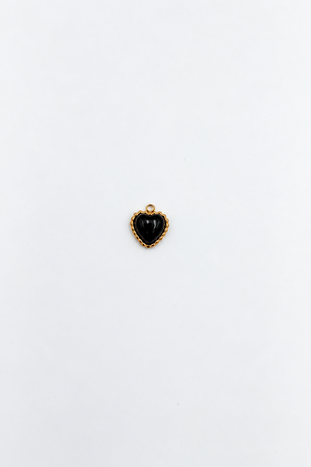 CHARM CUORE CON PIETRA ONICE Immagine principale del prodotto